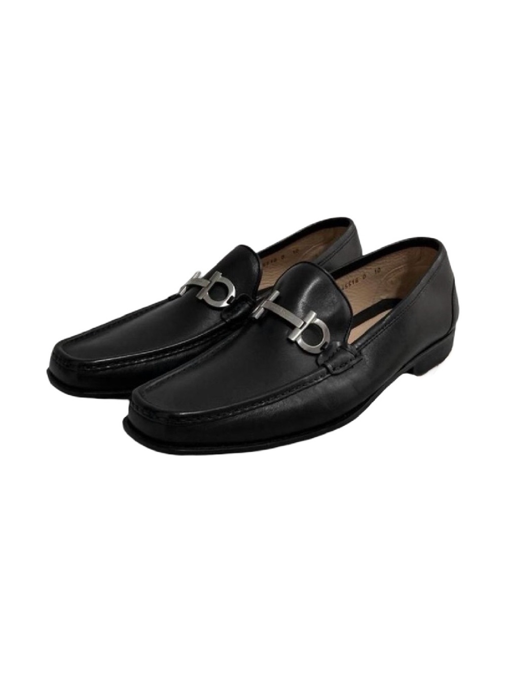 Salvatore Ferragamo Gancini Bit Loafers Leather Loafers